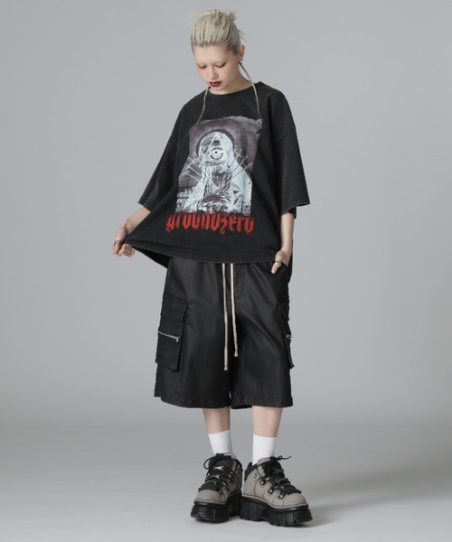 DANKE SCHON(ダンケシェーン)の「DankeSchon/ダンケシェーン/COATING CARGO SHORTS(その他パンツ・レディース・ブラック・L/M)」の6枚目の写真