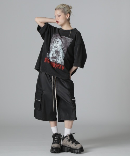 DANKE SCHON(ダンケシェーン)の「DankeSchon/ダンケシェーン/COATING CARGO SHORTS(その他パンツ・レディース・ブラック・L/M)」の12枚目の写真