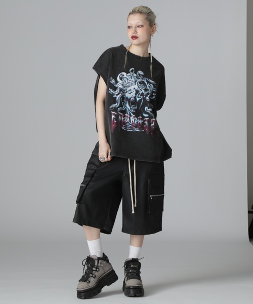 DANKE SCHON(ダンケシェーン)の「DankeSchon/ダンケシェーン/COATING CARGO SHORTS(その他パンツ・レディース・ブラック・L/M)」の14枚目の写真