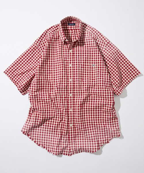 NAUTICA（ノーティカ）の「NAUTICA/ノーティカ Faded Crushed S/S Shirt/フェイデッド クラッシュド ショートスリーブシャツ（シャツ/ブラウス・メンズ・ネイビー/ブラック/レッド・MEDIUM/X-LARGE/LARGE）」の11枚目の写真