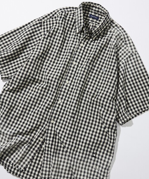NAUTICA（ノーティカ）の「NAUTICA/ノーティカ Faded Crushed S/S Shirt/フェイデッド クラッシュド ショートスリーブシャツ（シャツ/ブラウス・メンズ・ネイビー/ブラック/レッド・MEDIUM/X-LARGE/LARGE）」の14枚目の写真