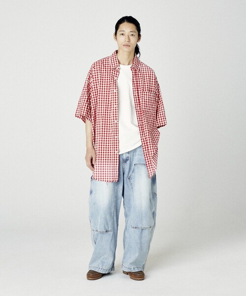 NAUTICA（ノーティカ）の「NAUTICA/ノーティカ Faded Crushed S/S Shirt/フェイデッド クラッシュド ショートスリーブシャツ（シャツ/ブラウス・メンズ・ネイビー/ブラック/レッド・MEDIUM/X-LARGE/LARGE）」の15枚目の写真