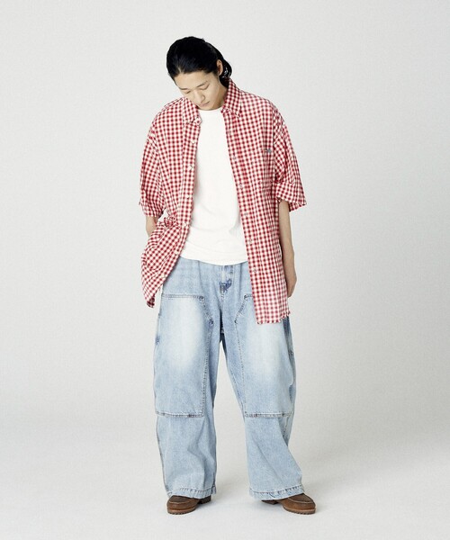 NAUTICA（ノーティカ）の「NAUTICA/ノーティカ Faded Crushed S/S Shirt/フェイデッド クラッシュド ショートスリーブシャツ（シャツ/ブラウス・メンズ・ネイビー/ブラック/レッド・MEDIUM/X-LARGE/LARGE）」の17枚目の写真