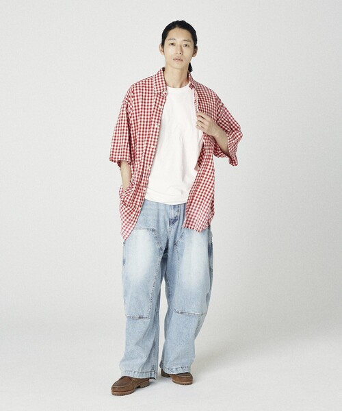 NAUTICA（ノーティカ）の「NAUTICA/ノーティカ Faded Crushed S/S Shirt/フェイデッド クラッシュド ショートスリーブシャツ（シャツ/ブラウス・メンズ・ネイビー/ブラック/レッド・MEDIUM/X-LARGE/LARGE）」の18枚目の写真