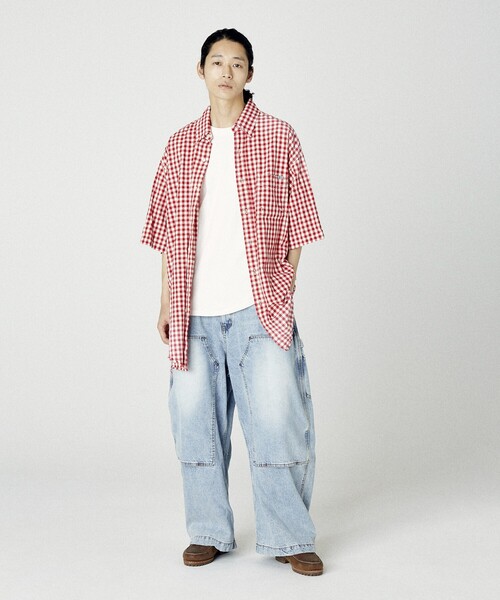 NAUTICA（ノーティカ）の「NAUTICA/ノーティカ Faded Crushed S/S Shirt/フェイデッド クラッシュド ショートスリーブシャツ（シャツ/ブラウス・メンズ・ネイビー/ブラック/レッド・MEDIUM/X-LARGE/LARGE）」の20枚目の写真
