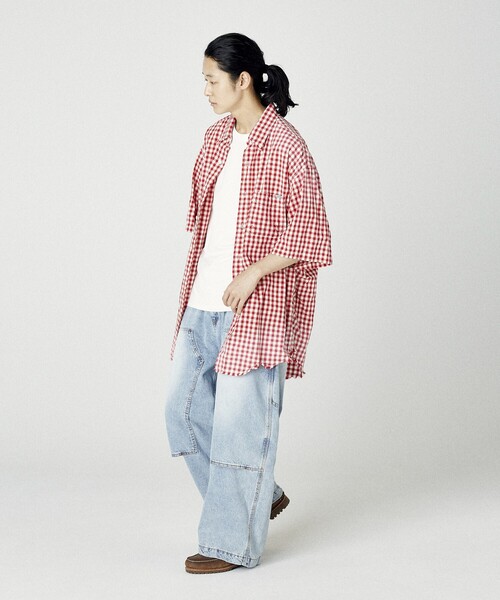 NAUTICA（ノーティカ）の「NAUTICA/ノーティカ Faded Crushed S/S Shirt/フェイデッド クラッシュド ショートスリーブシャツ（シャツ/ブラウス・メンズ・ネイビー/ブラック/レッド・MEDIUM/X-LARGE/LARGE）」の21枚目の写真