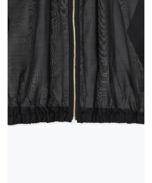 Te chichi TERRASSE(テチチテラス)の「ノーカラーシアーブルゾン(ブルゾン・レディース・ベージュ/ブラック/カーキ・F)」の16枚目の写真