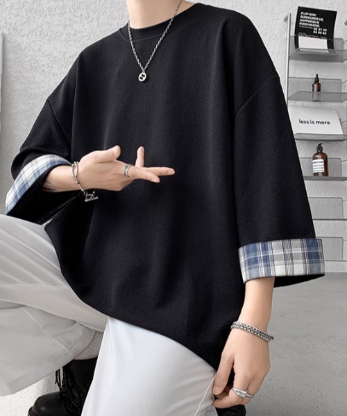 個性的 HURRY TOITO ブロックチェック カットソー Tシャツ 楽天市場】再販 ブロックチェックTシャツ [M便 1/1] チェックT