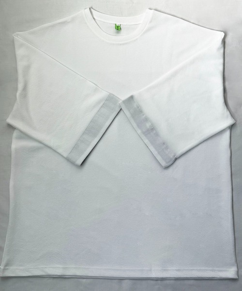 link lot（リンクロット）の「【新色追加】袖チェック/ストライプビッグTシャツ（Tシャツ/カットソー・メンズ・ホワイト/ブラック/ブラック系その他/グレー/グレー系その他/ホワイト系その他・M/L）」の19枚目の写真