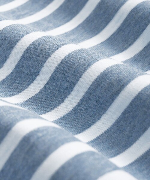 BROOKS BROTHERS(ブルックスブラザーズ)の「スウェードコットン GFロゴ マリナーストライプ ロングスリーブTシャツ(Tシャツ/カットソー・メンズ・ブルー/ネイビー/ホワイト・MEDIUM/X-LARGE/X-SMALL/LARGE/SMALL)」の8枚目の写真