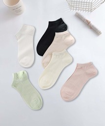 mosox（モソックス）の「【MOSOX】メロウデザインレーヨン混アンクルソックス（ソックス/靴下）」