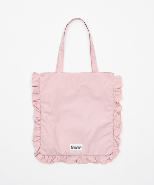 FEKETE（フェケテ）の「fekete frill tote bag / フリルトートバッグ（トートバッグ・レディース・ピンク・FREE）」の7枚目の写真