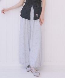 FURFUR | フラワープリントスウェットワイドパンツ(スウェットパンツ)