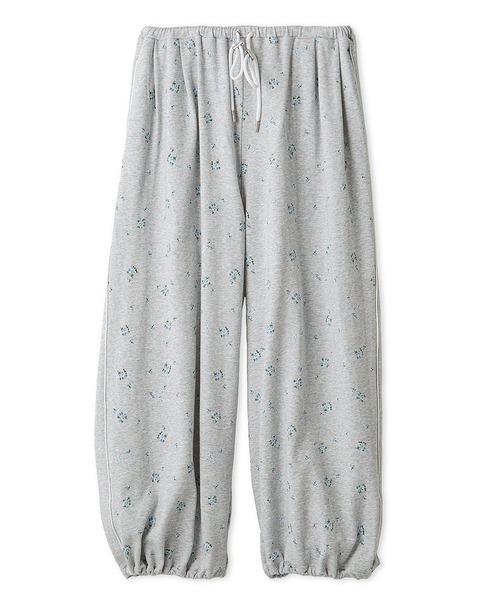 FURFUR（ファーファー）の「フラワープリントスウェットワイドパンツ（スウェットパンツ・レディース・ホワイト/ライトグレー/ブラック・FREE）」の16枚目の写真