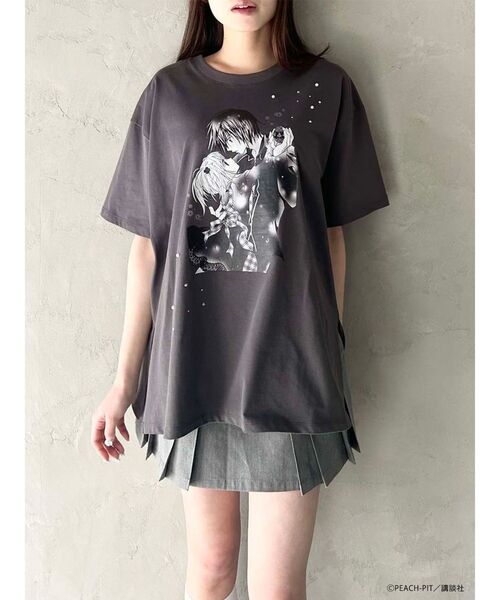 CALNAMUR(カルナムール)の「【しゅごキャラ!コラボ】あむイクトTシャツ(Tシャツ/カットソー・レディース・チャコールグレー/ホワイト・FREE)」の3枚目の写真
