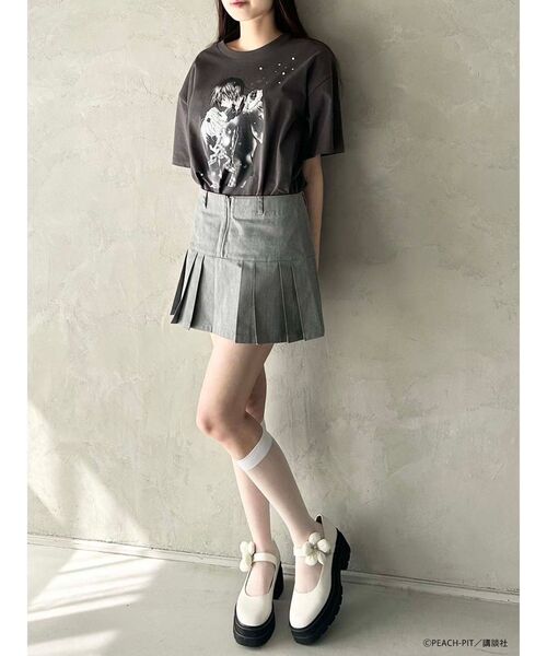 CALNAMUR(カルナムール)の「【しゅごキャラ!コラボ】あむイクトTシャツ(Tシャツ/カットソー・レディース・チャコールグレー/ホワイト・FREE)」の8枚目の写真
