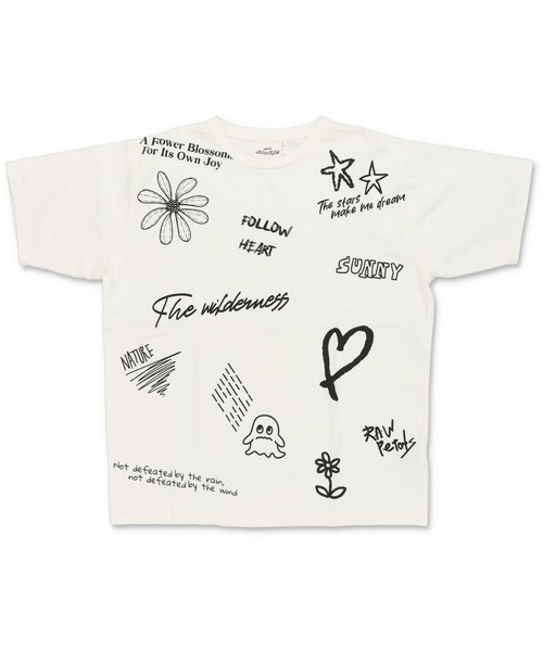 SPINNS(スピンズ)の「ヴィンテージライクプリントTシャツ/ペイントロゴ(Tシャツ/カットソー・メンズ・ブラウン/ブラック/ホワイト・ONESIZE)」の9枚目の写真