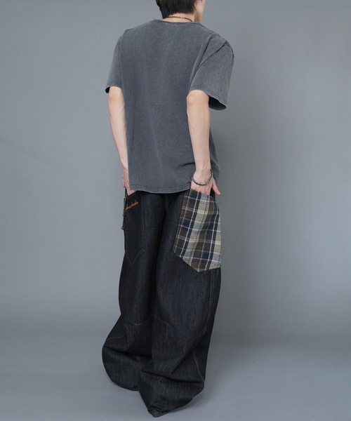 SPINNS(スピンズ)の「ヴィンテージライクプリントTシャツ/ペイントロゴ(Tシャツ/カットソー・メンズ・ブラウン/ブラック/ホワイト・ONESIZE)」の14枚目の写真