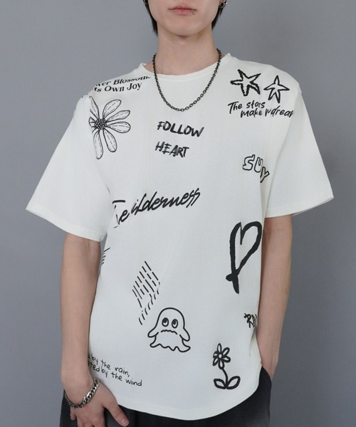 LiSA×SPINNS キャラクタービッグTシャツ ホワイト 新品 Amazon.co.jp: LiSA×SPINNS キャラクタービッグTシャツ(キャラ1