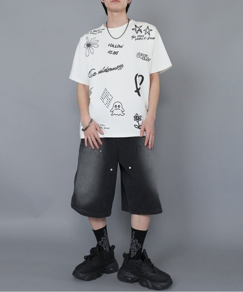 SPINNS(スピンズ)の「ヴィンテージライクプリントTシャツ/ペイントロゴ(Tシャツ/カットソー・メンズ・ブラウン/ブラック/ホワイト・ONESIZE)」の15枚目の写真