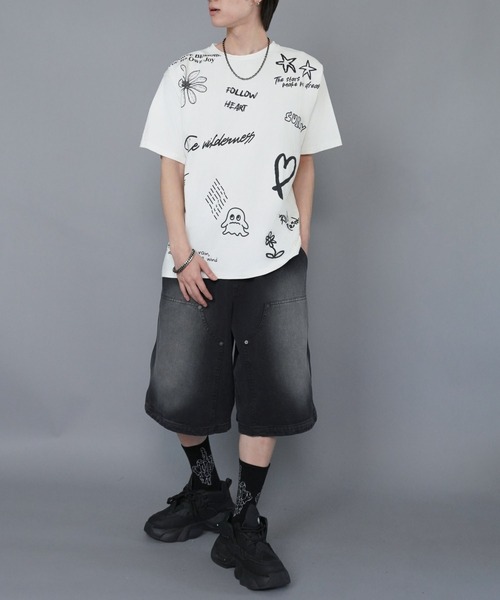 SPINNS(スピンズ)の「ヴィンテージライクプリントTシャツ/ペイントロゴ(Tシャツ/カットソー・メンズ・ブラウン/ブラック/ホワイト・ONESIZE)」の16枚目の写真