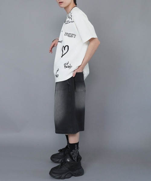 SPINNS(スピンズ)の「ヴィンテージライクプリントTシャツ/ペイントロゴ(Tシャツ/カットソー・メンズ・ブラウン/ブラック/ホワイト・ONESIZE)」の17枚目の写真