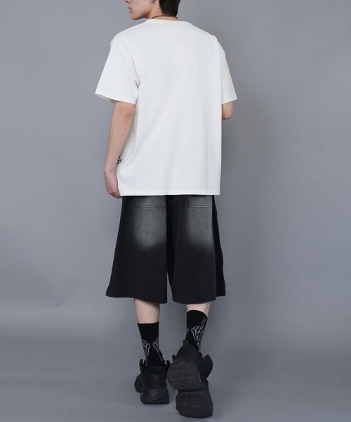 SPINNS(スピンズ)の「ヴィンテージライクプリントTシャツ/ペイントロゴ(Tシャツ/カットソー・メンズ・ブラウン/ブラック/ホワイト・ONESIZE)」の18枚目の写真