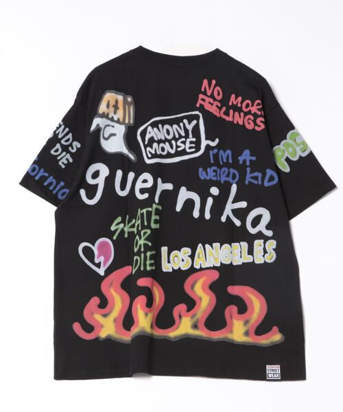 ゲルニカ × ガンズTシャツ コラボ 黒 人気デザインビンテージGUERNIKA セール】2025SS VISION STREET WEAR/ビジョンストリートウェア
