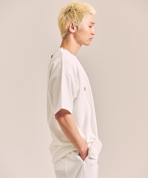 GALLIS ADDICTION(ガリスアディクション)の「GA 切替PLEATS-TEE(Tシャツ/カットソー・メンズ・ブラック/ホワイト・M/L)」の4枚目の写真