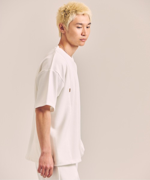 GALLIS ADDICTION(ガリスアディクション)の「GA 切替PLEATS-TEE(Tシャツ/カットソー・メンズ・ブラック/ホワイト・M/L)」の5枚目の写真