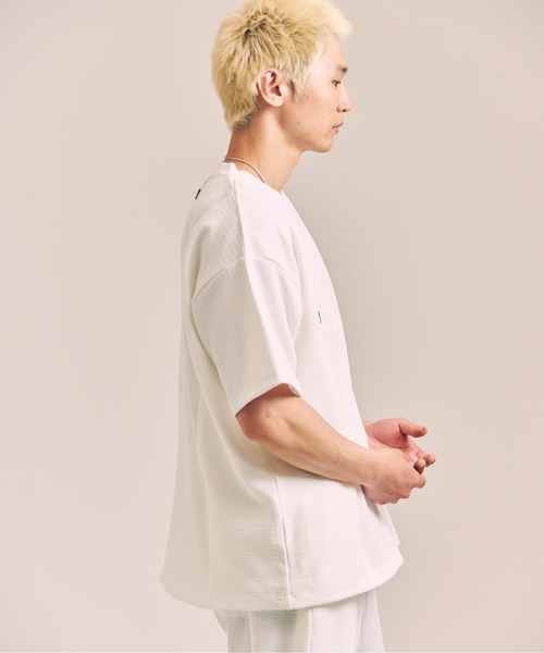 GALLIS ADDICTION(ガリスアディクション)の「GA 切替PLEATS-TEE(Tシャツ/カットソー・メンズ・ブラック/ホワイト・M/L)」の6枚目の写真