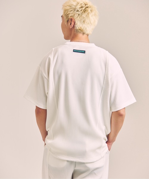 GALLIS ADDICTION(ガリスアディクション)の「GA 切替PLEATS-TEE(Tシャツ/カットソー・メンズ・ブラック/ホワイト・M/L)」の7枚目の写真