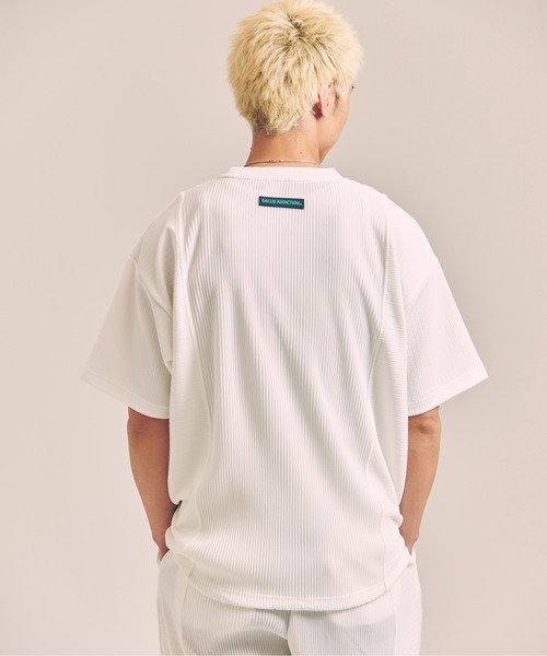 GALLIS ADDICTION(ガリスアディクション)の「GA 切替PLEATS-TEE(Tシャツ/カットソー・メンズ・ブラック/ホワイト・M/L)」の8枚目の写真