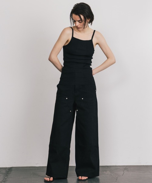 CREDONA(クレドナ)の「ACETATE KNIT CAMI/アセテートニットキャミ(キャミソール・レディース・ブラック/グレー系その他・FREE)」の15枚目の写真