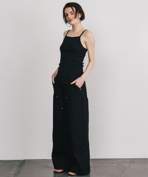 CREDONA(クレドナ)の「ACETATE KNIT CAMI/アセテートニットキャミ(キャミソール・レディース・ブラック/グレー系その他・FREE)」の18枚目の写真