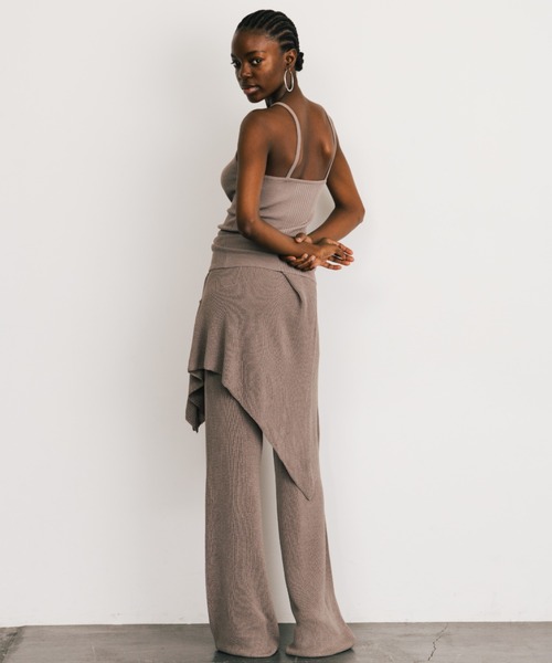 CREDONA(クレドナ)の「ACETATE KNIT CAMI/アセテートニットキャミ(キャミソール・レディース・ブラック/グレー系その他・FREE)」の12枚目の写真