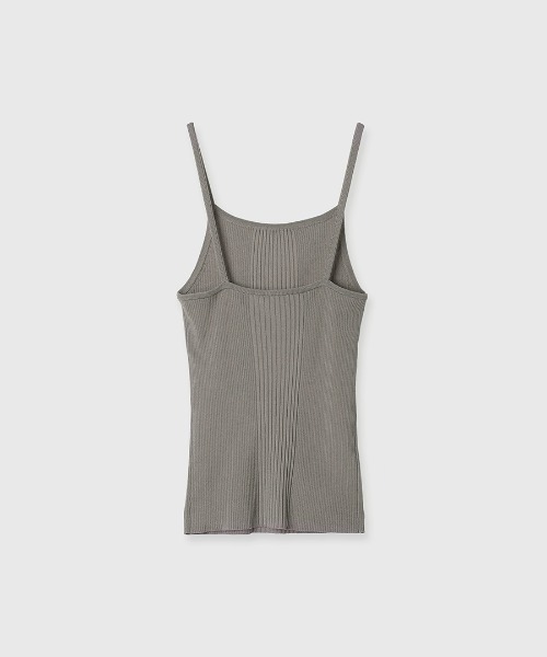 CREDONA(クレドナ)の「ACETATE KNIT CAMI/アセテートニットキャミ(キャミソール・レディース・ブラック/グレー系その他・FREE)」の4枚目の写真
