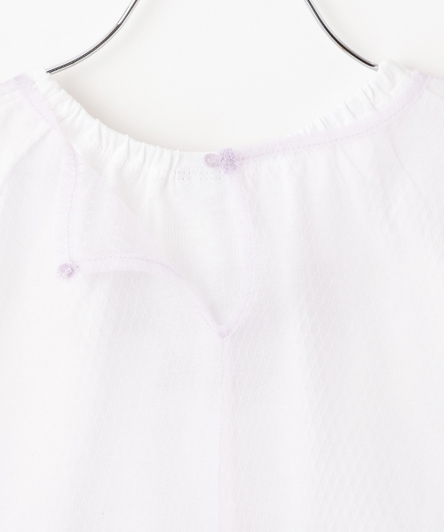 ANNA SUI mini（アナスイ・ミニ）の「チュールタンクトップ＋Tシャツset（Tシャツ/カットソー・キッズ・ターコイズブルー/ホワイト・130cm/140cm/150cm/120cm）」の13枚目の写真