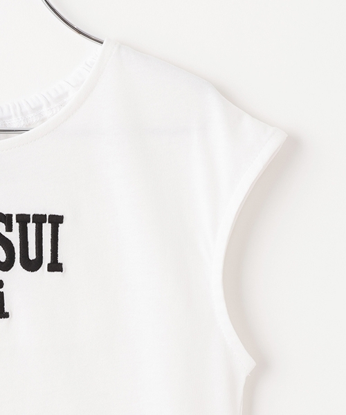 ANNA SUI mini（アナスイ・ミニ）の「チュールタンクトップ＋Tシャツset（Tシャツ/カットソー・キッズ・ターコイズブルー/ホワイト・130cm/140cm/150cm/120cm）」の11枚目の写真