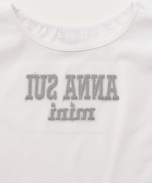 ANNA SUI mini（アナスイ・ミニ）の「チュールタンクトップ＋Tシャツset（Tシャツ/カットソー・キッズ・ターコイズブルー/ホワイト・130cm/140cm/150cm/120cm）」の9枚目の写真