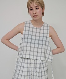 Check Side Knot Tops