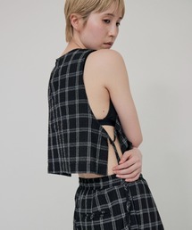 Check Side Knot Tops