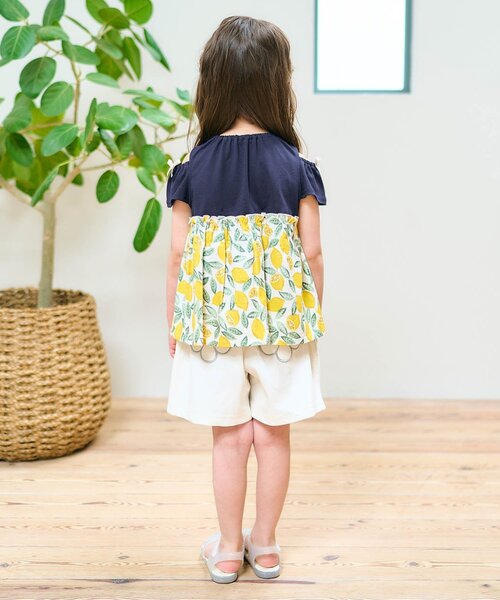 apres les cours(アプレレクール)の「【接触冷感・吸水速乾】4柄アソートドッキング半袖トップス(Tシャツ/カットソー・キッズ・アイボリー/レッド/ブラウン/ネイビー・140/130/120/110/100/90/80)」の22枚目の写真