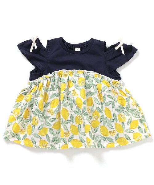 apres les cours(アプレレクール)の「【接触冷感・吸水速乾】4柄アソートドッキング半袖トップス(Tシャツ/カットソー・キッズ・アイボリー/レッド/ブラウン/ネイビー・140/130/120/110/100/90/80)」の14枚目の写真