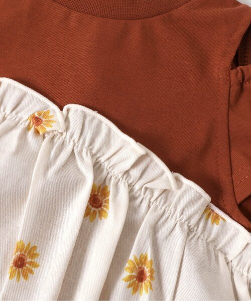 apres les cours(アプレレクール)の「【接触冷感・吸水速乾】4柄アソートドッキング半袖トップス(Tシャツ/カットソー・キッズ・アイボリー/レッド/ブラウン/ネイビー・140/130/120/110/100/90/80)」の8枚目の写真