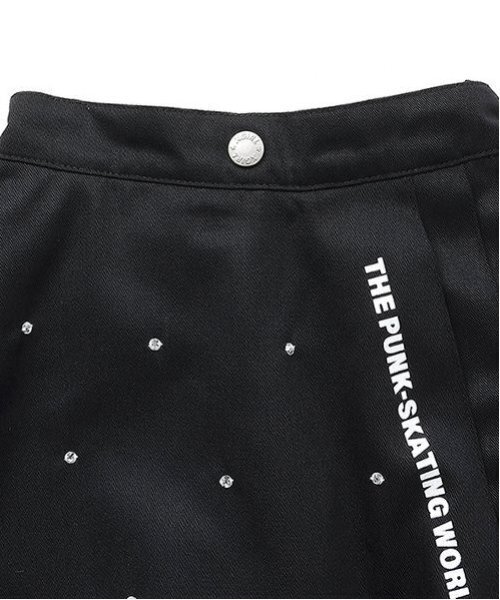 X-girl Stages（エックスガールステージス）の「スタッズサイドプリーツスカート（スカート・キッズ・ブラック/カラフル・110cm/100cm/90cm/140cm/130cm/120cm）」の5枚目の写真