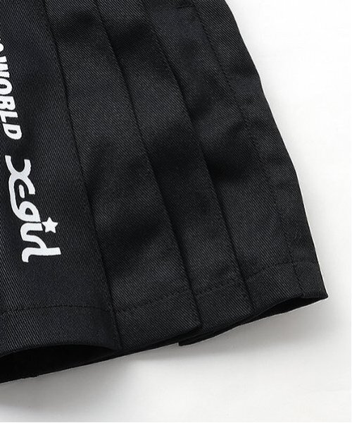 X-girl Stages（エックスガールステージス）の「スタッズサイドプリーツスカート（スカート・キッズ・ブラック/カラフル・110cm/100cm/90cm/140cm/130cm/120cm）」の9枚目の写真