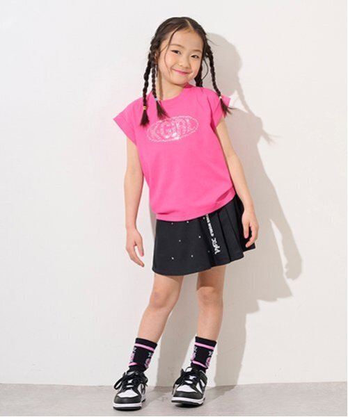 X-girl Stages（エックスガールステージス）の「スタッズサイドプリーツスカート（スカート・キッズ・ブラック/カラフル・110cm/100cm/90cm/140cm/130cm/120cm）」の19枚目の写真