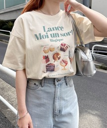 Freesia by andme（フリージアバイアンドミー）の「フォトアイコンプリント半袖Tシャツ（Tシャツ/カットソー）」