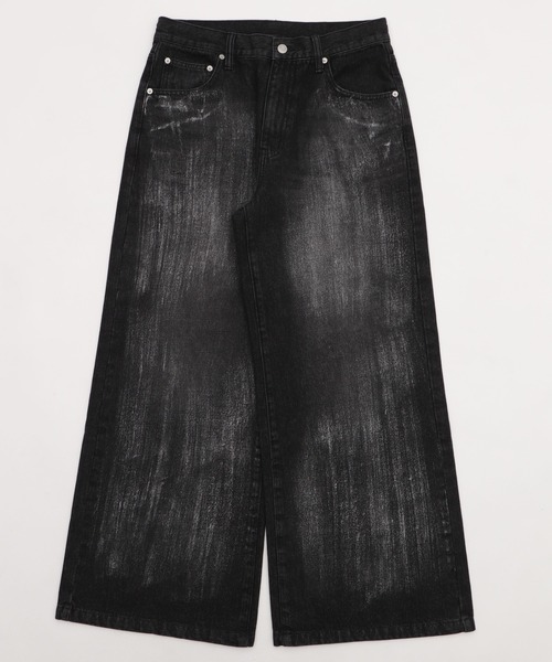 LUCY（ルーシー）の「LUCY/シルバープリントバギーフレアデニム（デニムパンツ・メンズ・ブラック系2/ライトインディゴブルー・MEDIUM/LARGE）」の14枚目の写真